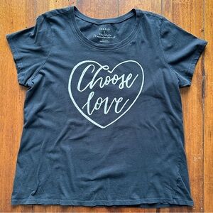 Torrid Choose Love Black T-Shirt 2X
